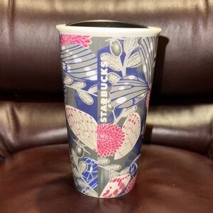 Starbucks Fall Flora Butterfly Ceramic Tumbler